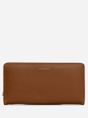 Matt and Nat	Duma Vegan Leather Wallet Wristlet in Chili (Brown)